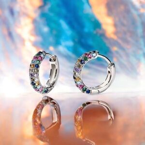 ✨ multi colored rhinestone earrings ✨​​​​​​